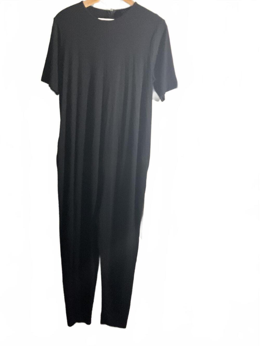 Hatch The Walkabout  Black Short Sleeve Jumpsuit